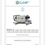 Clivet WDH-3 Chiller Datasheet